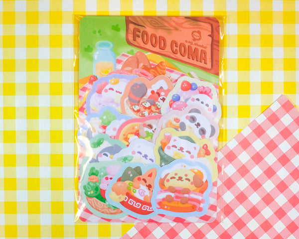 [STICKER] Food Coma Pals Sticker Pack Collection